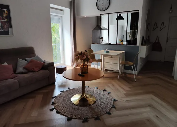 Le Petit Angle Appartement 2 Pieces, Plein Centre Ville, Pres De La Gare Jusqu\'A 4 Personnes
